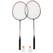 Kit Badminton Yins 2 Raquetes 2 Petecas YS37025